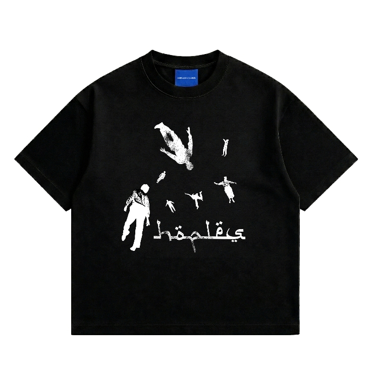 HOPLES - VOID | Oversized Boxy Tshirt Black