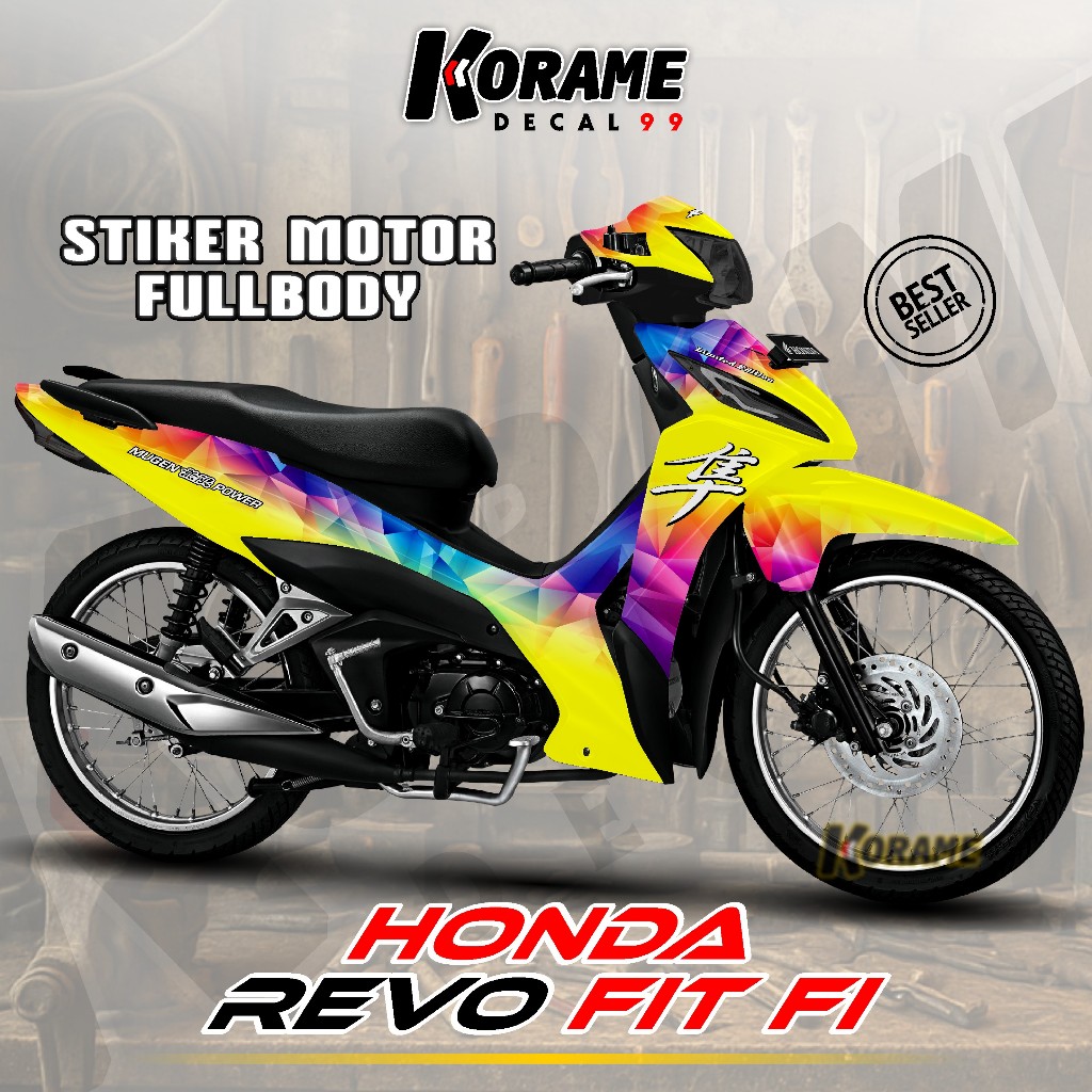Decal Revo Fit Fi 110 Full body - Stiker Revo Fit fi Model Abstrak