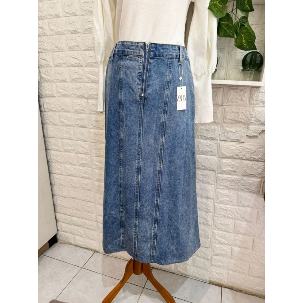 ROK JEANS ZARA ZIPPER