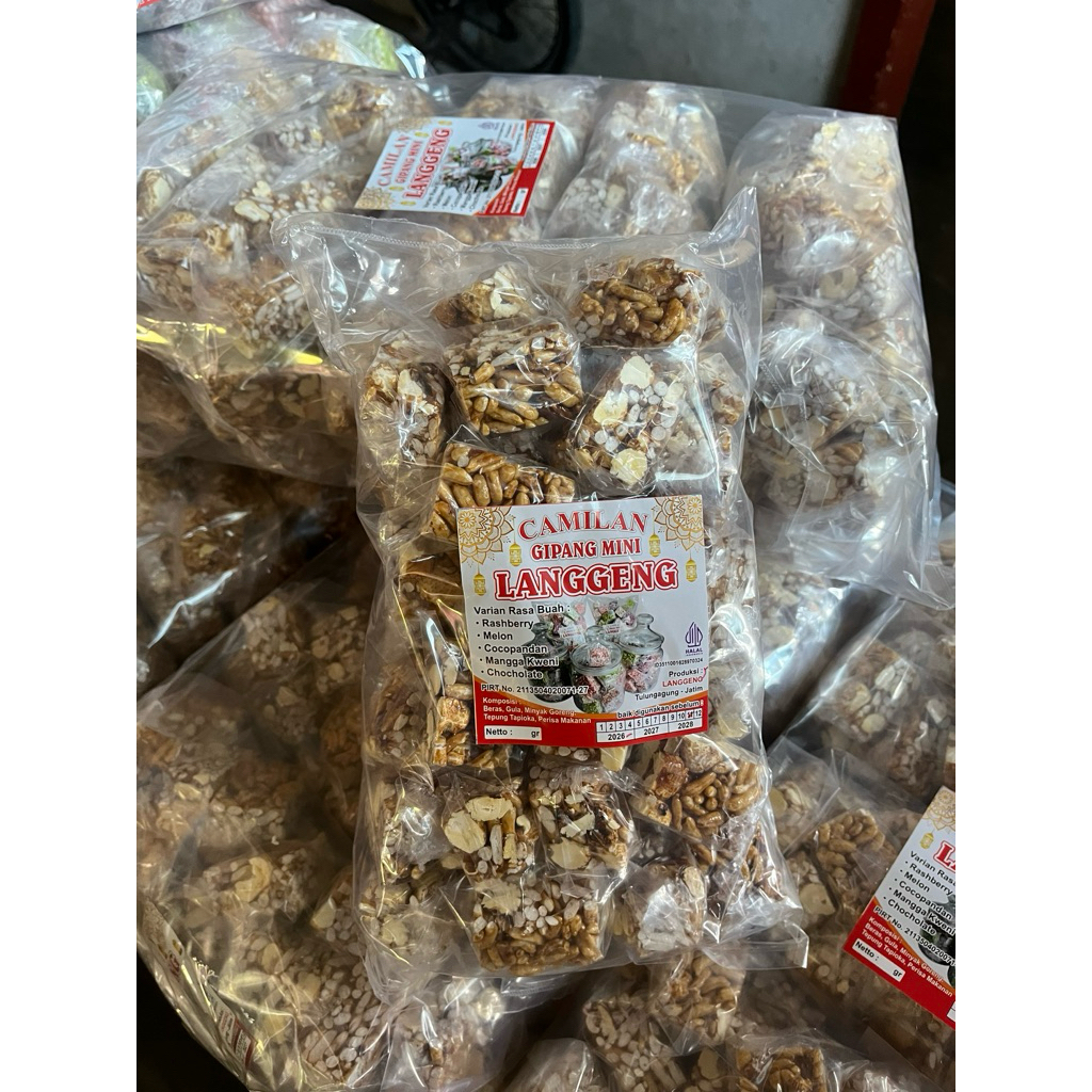 Gipang Mini Beras mix jagung gula merah khas Langgeng