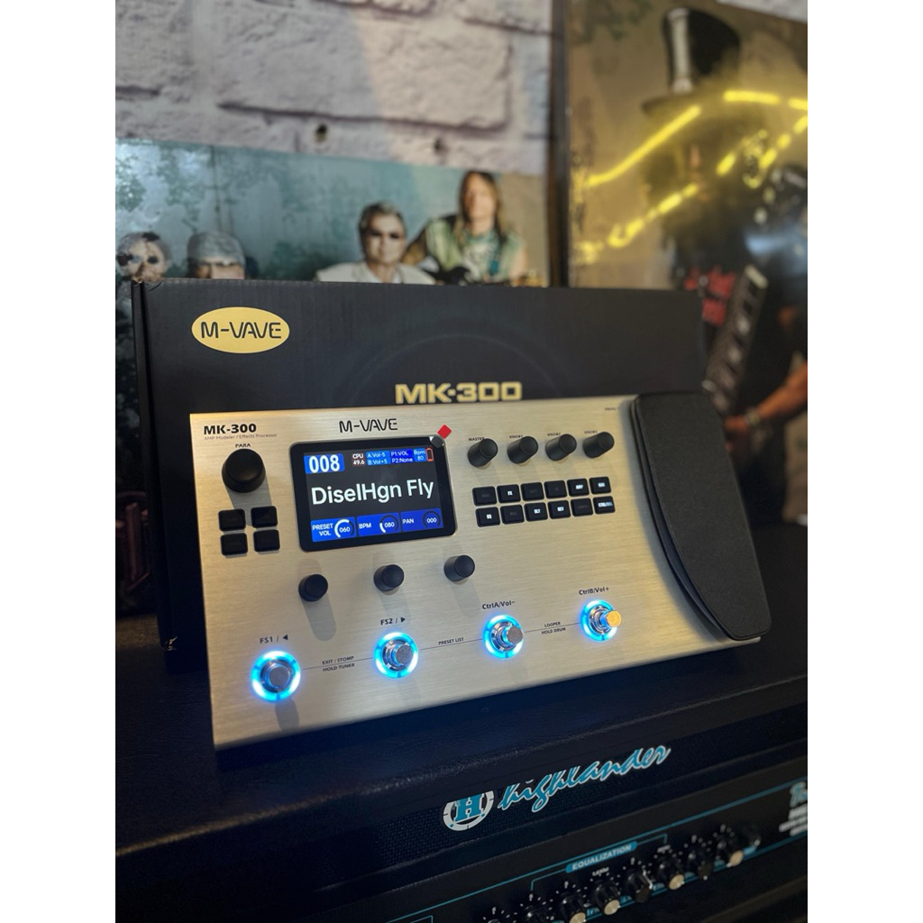 EFEK DIGITAL MVAVE MK300 EFEK GITAR DAN BASS ELEKTRIK ORIGINAL BERGARANSI