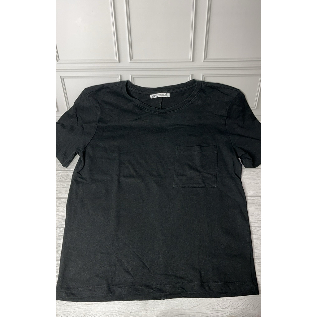 kaos zara hitam kaos hitam zara atasan zara hitam atasan semi crop zara