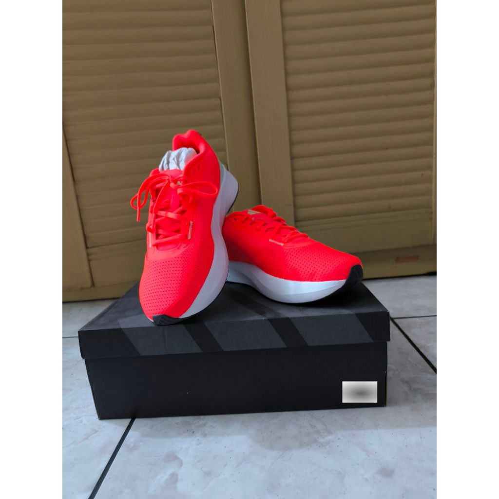 Sepatu Racing Running Pria Shoes ADD Duramo SL M "Solar Red / Aurora Met. / Semi Green Spark" Ukuran