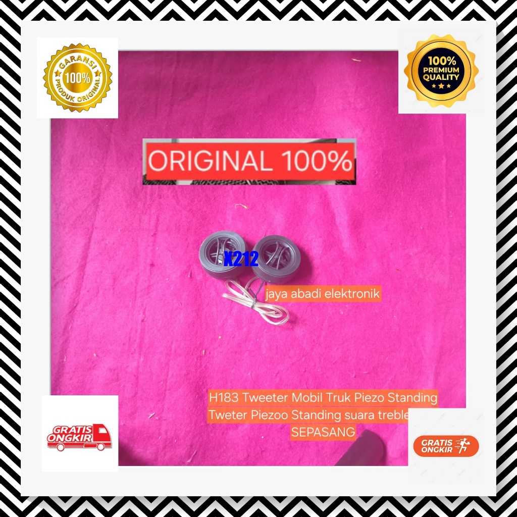 X212 sistem sound SPEAKER PASIF Tweeter Mobil Truk Piezo Standing Tweter Piezoo Standing suara trebl