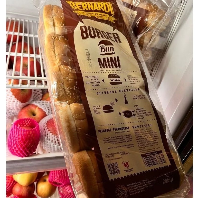 roti burger wijen mini Benardi isi 20/ Benardi roti burger mini