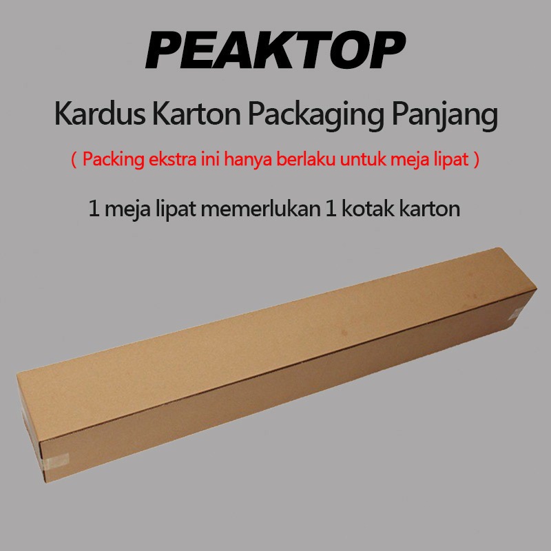 Kardus Karton Packaging Panjang Kemasan Untuk Meja Lipat Berukuran 95cm Dan 120cm Melindungi Barang