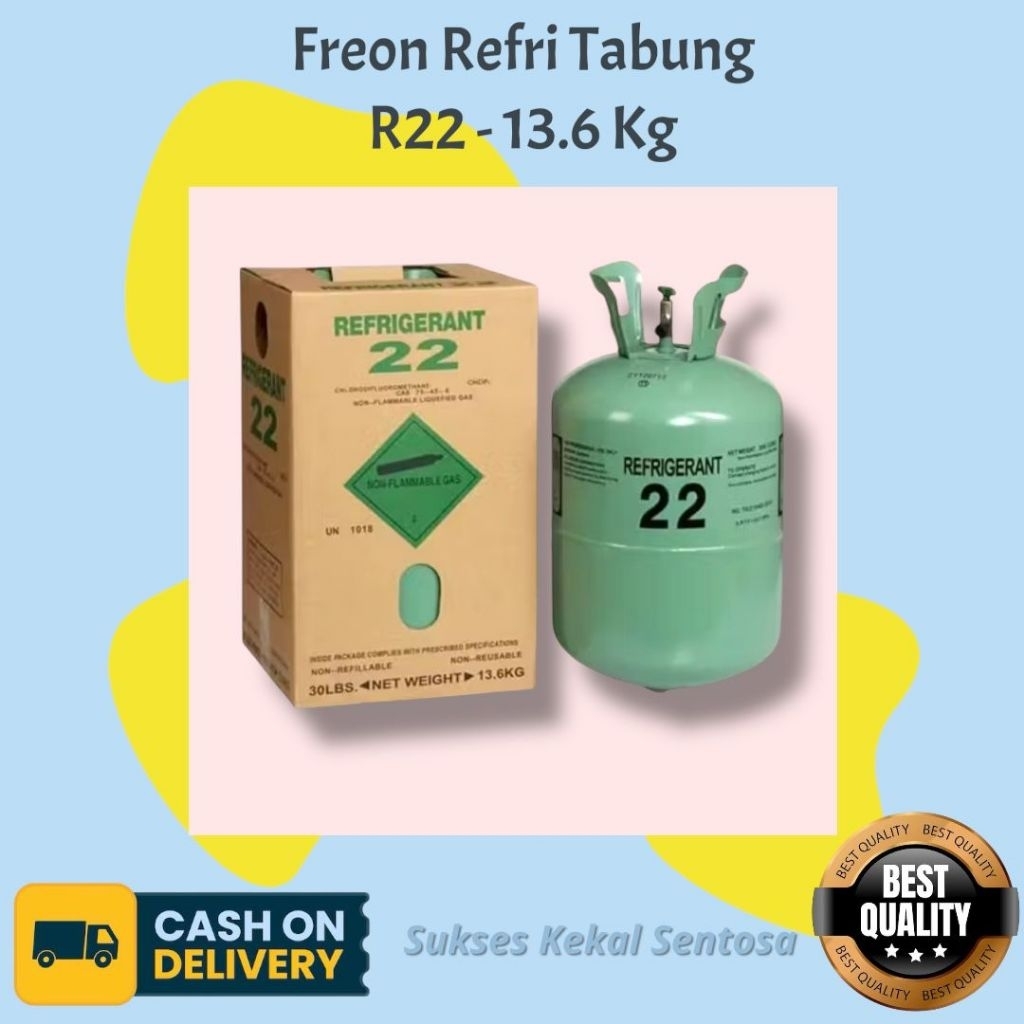 Freon Refri R22 Tabung / Freon R22 - 13.6 Kg