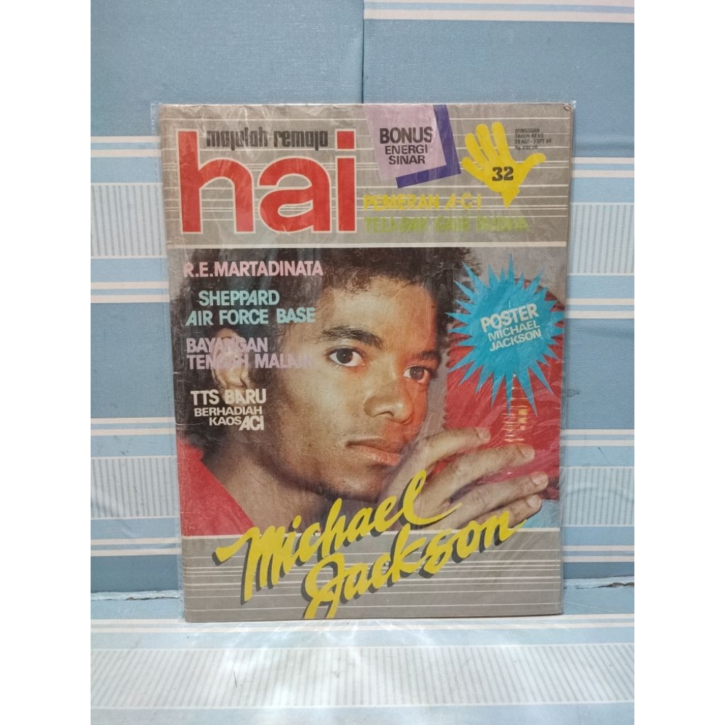 Majalah hai cover michael jackson tahun 1984