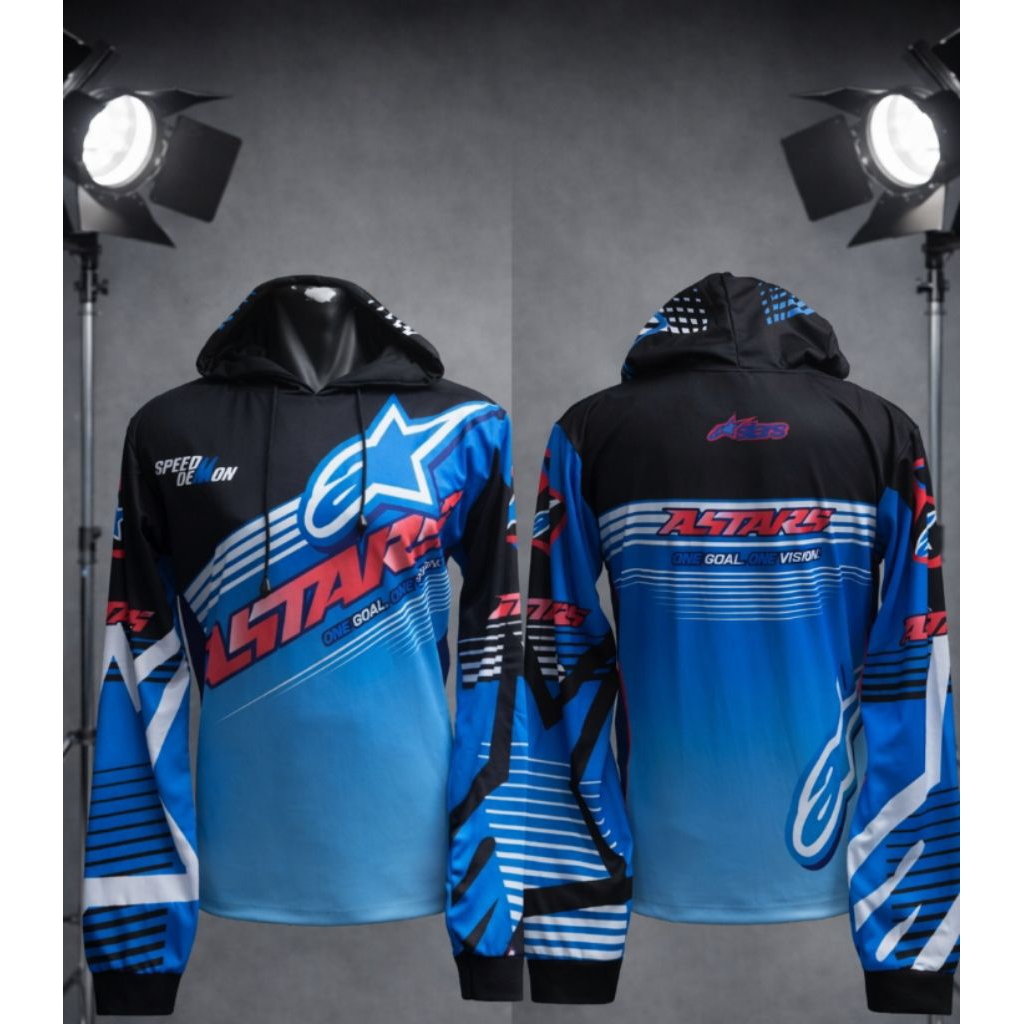 Jersey kaos motocross | Jersey kupluk motocross dewasa | trail lengan panjang