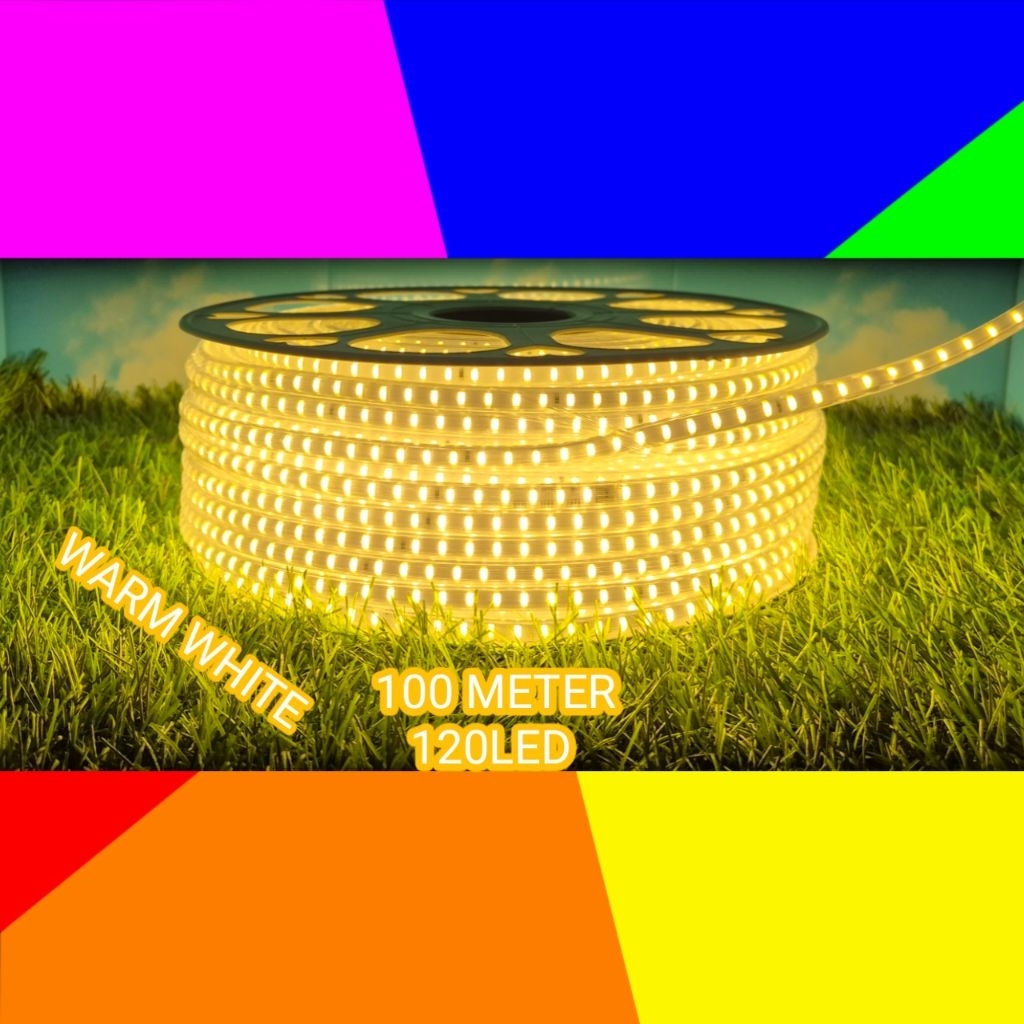 Lampu LED Strip 100M 120Led 220V Cahaya Terang