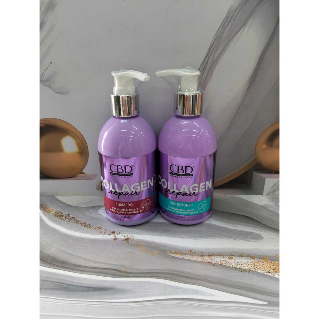 CBD Collagen Perawatan Rambut Rusak 250ml - Shampoo & Conditioner