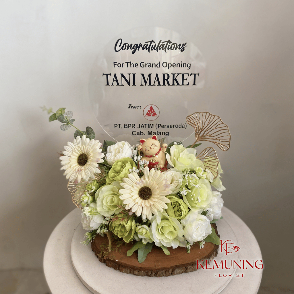 wooden plate/Mini papan akrilik/ bunga artificial/bunga palsu/papan akrilik