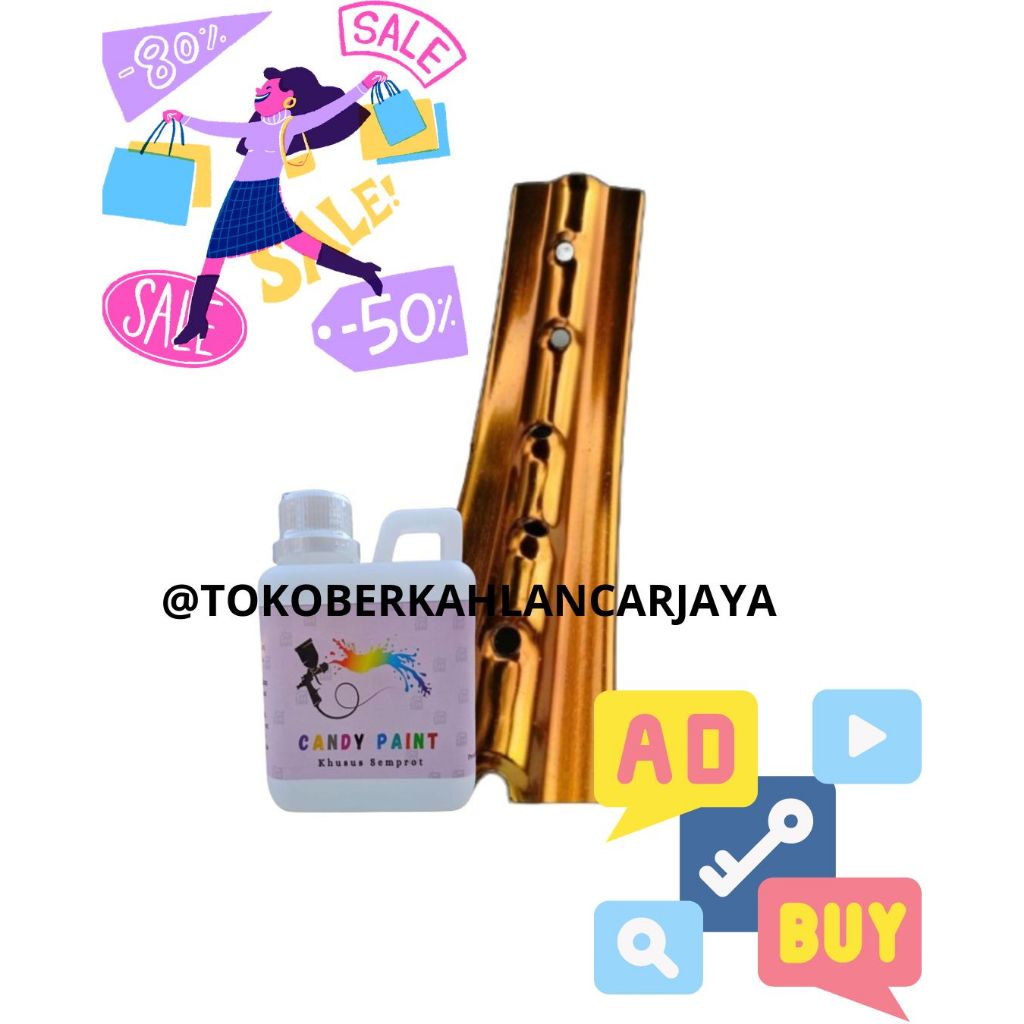 (SEMPROT) 500 ML CANDY PAINT CAT CHROME CANDY PAINT CAT PELAPIS CAT VELG CANDY CHROME  CANDY PAINT