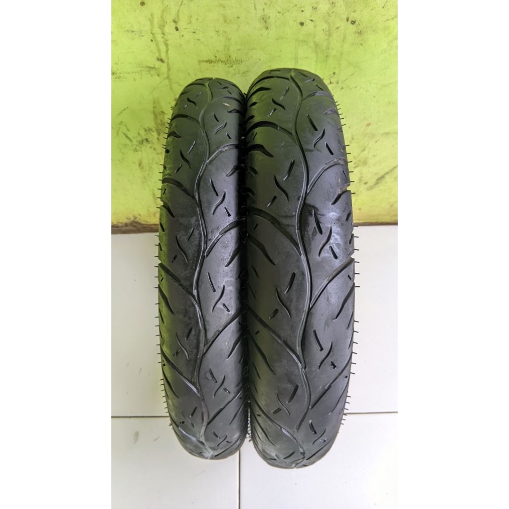 Ban ZENEOS Sepasang Uk 80/90 & 90/90 Ring 14 Tubeless