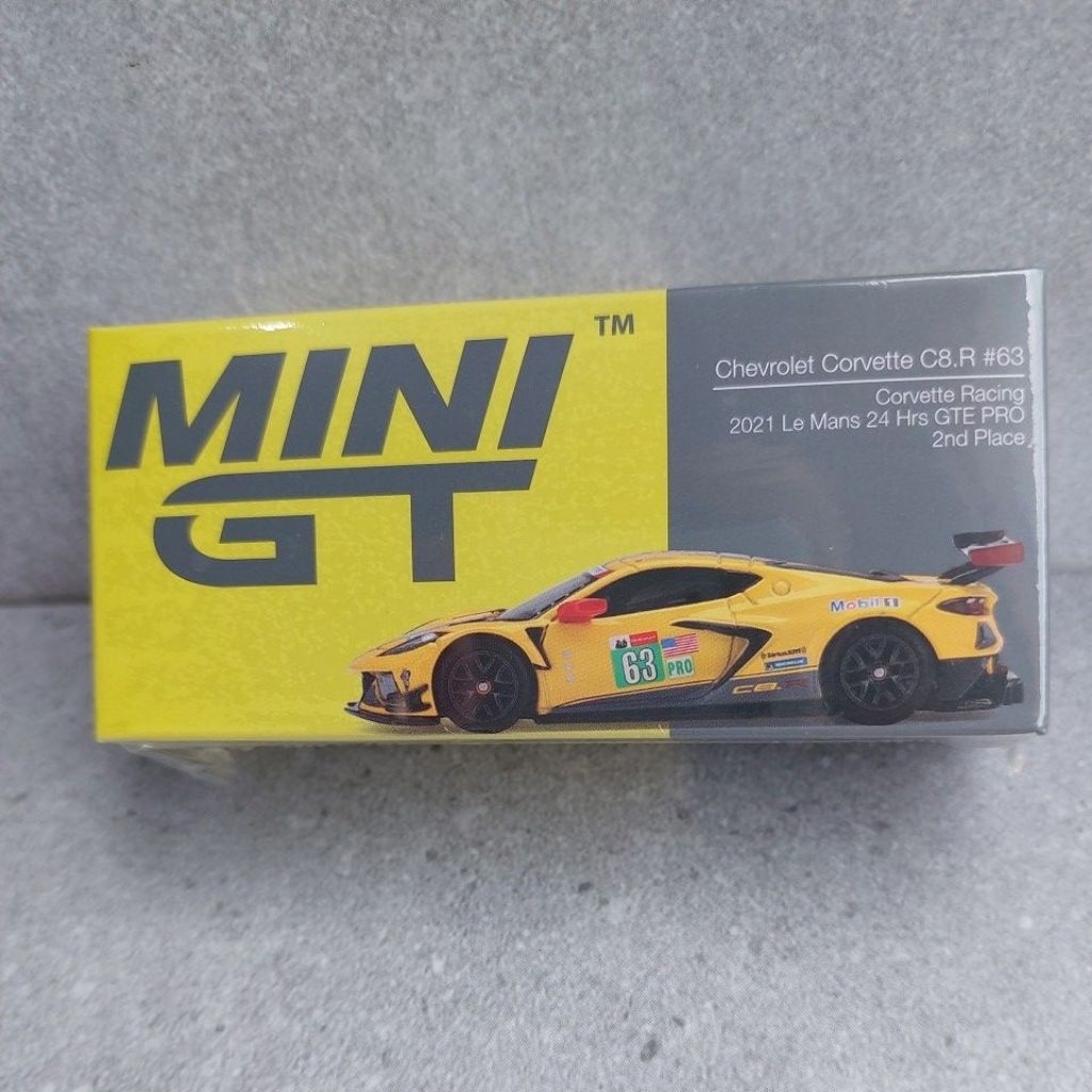 MINI GT CHEVROLET CORVETTE C8.R #63 CORVETTE RACING 2021 LE MANS 24 HRS GTE PRO 2ND PLACE MGT-383