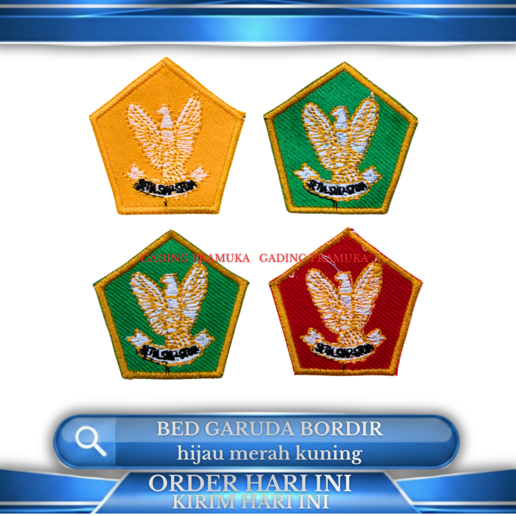 Bordir garuda pramuka / badge garuda pramuka