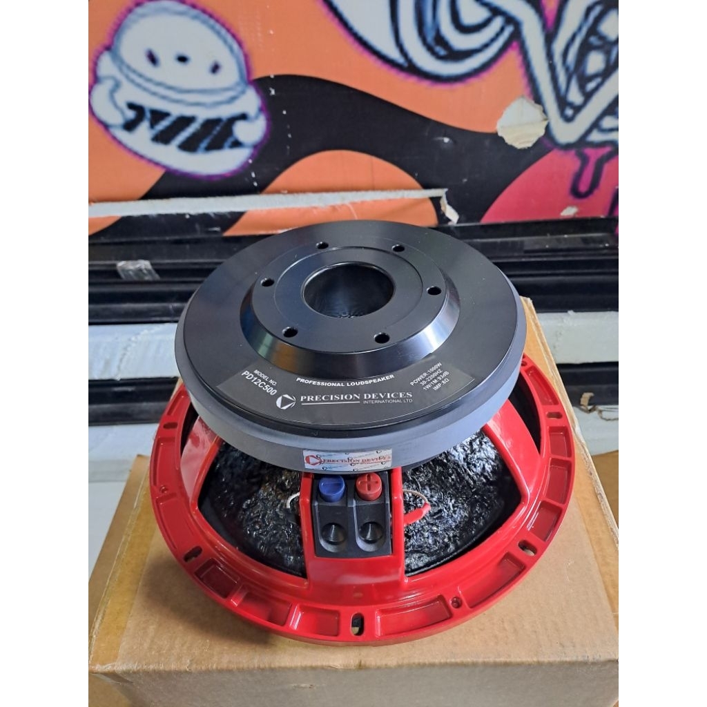 Speaker komponen subwoofer PD 12c500 12 Inch subwoofer 12c500 DAUN kulit jeruk Original warna Merah