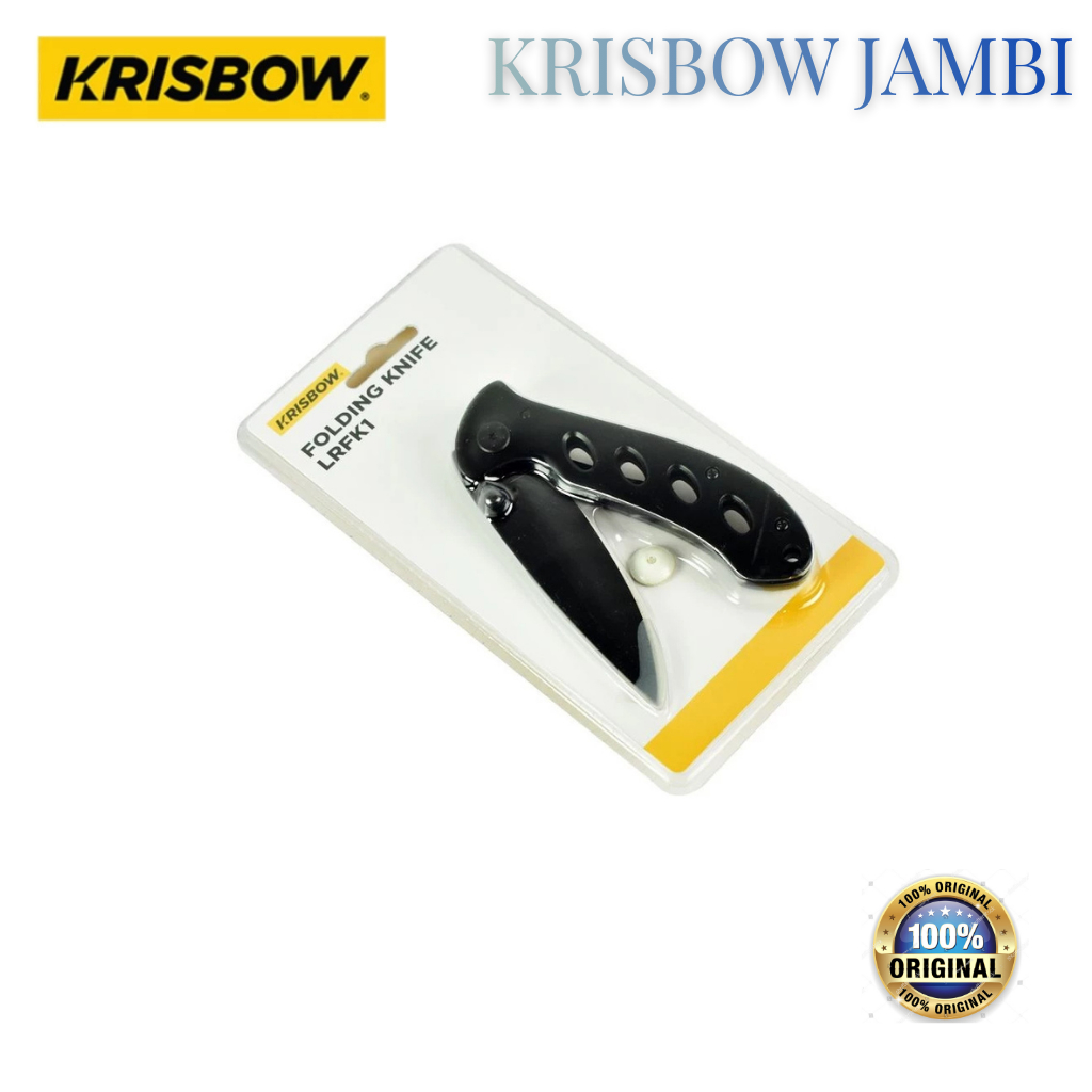 Krisbow Folding Knife Pisau Lipat Lrfk1 - Hitam