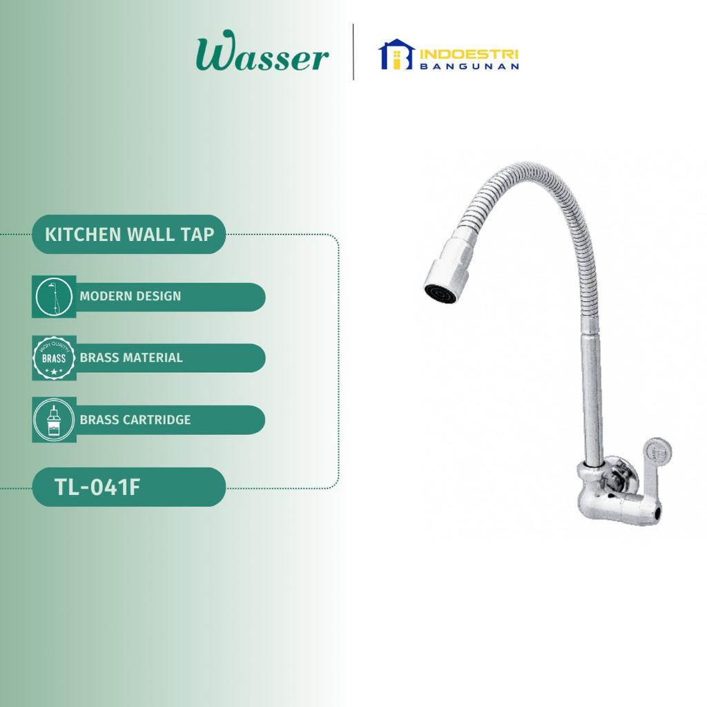 Kran Sink Cuci Piring Dinding Wasser TL 041F / Wasser Keran Cuci Piring / Kran Sink Flexible Wasser
