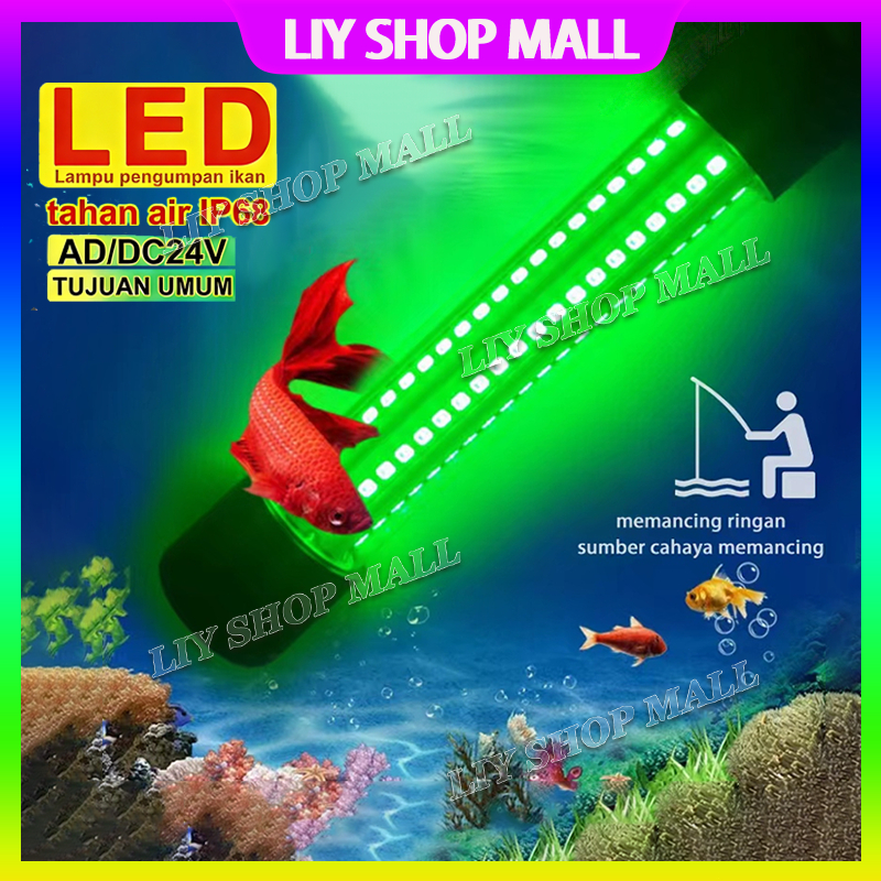 Lampu bawah air Persediaan Menarik Ikan Lampu LED Dalam Air Umpan Ikan Umpan Cahaya untuk Memancing 