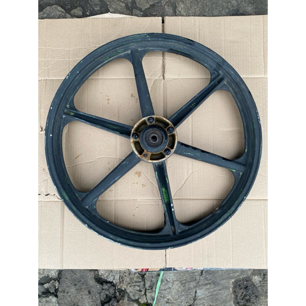 Velg pelek roda depan palang 6 lurus merk venom pnp honda supra lama supra fit new supra x lama fit 