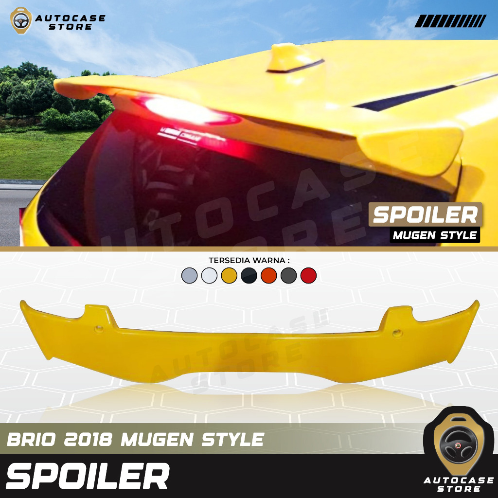 SPOILER ALL NEW BRIO 2018–2025 UP MODEL MUGEN PNP AKSESORIS MOBIL