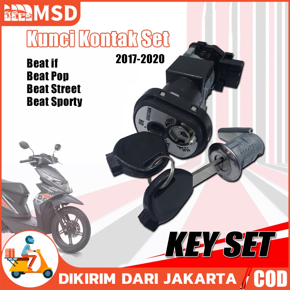 Kunci Kontak Set Beat Esp - Beat Street - Beat Pop Motor 2017 2018 2019 2020 + Kunci Jok Belakang