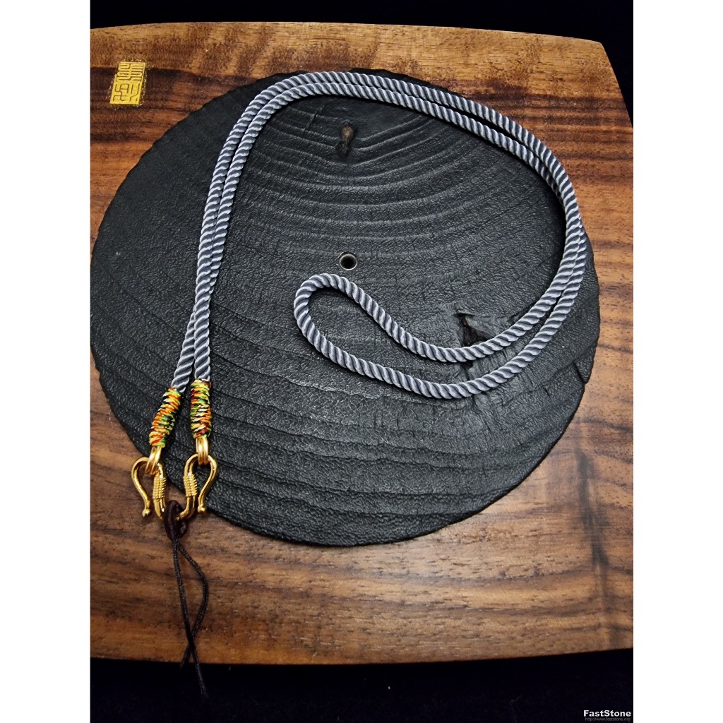 Kalung Tali Rajut Liontin Pendant Amulet High Quality 62cm 3mm J238