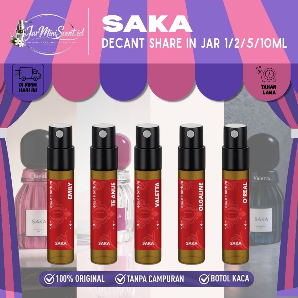 SAKA PARFUME DECANT (SHARE IN JAR) O'real Sweet Vanilla Travel Size 1/2/5/10ml TE ANUE Coffe | OLGAL