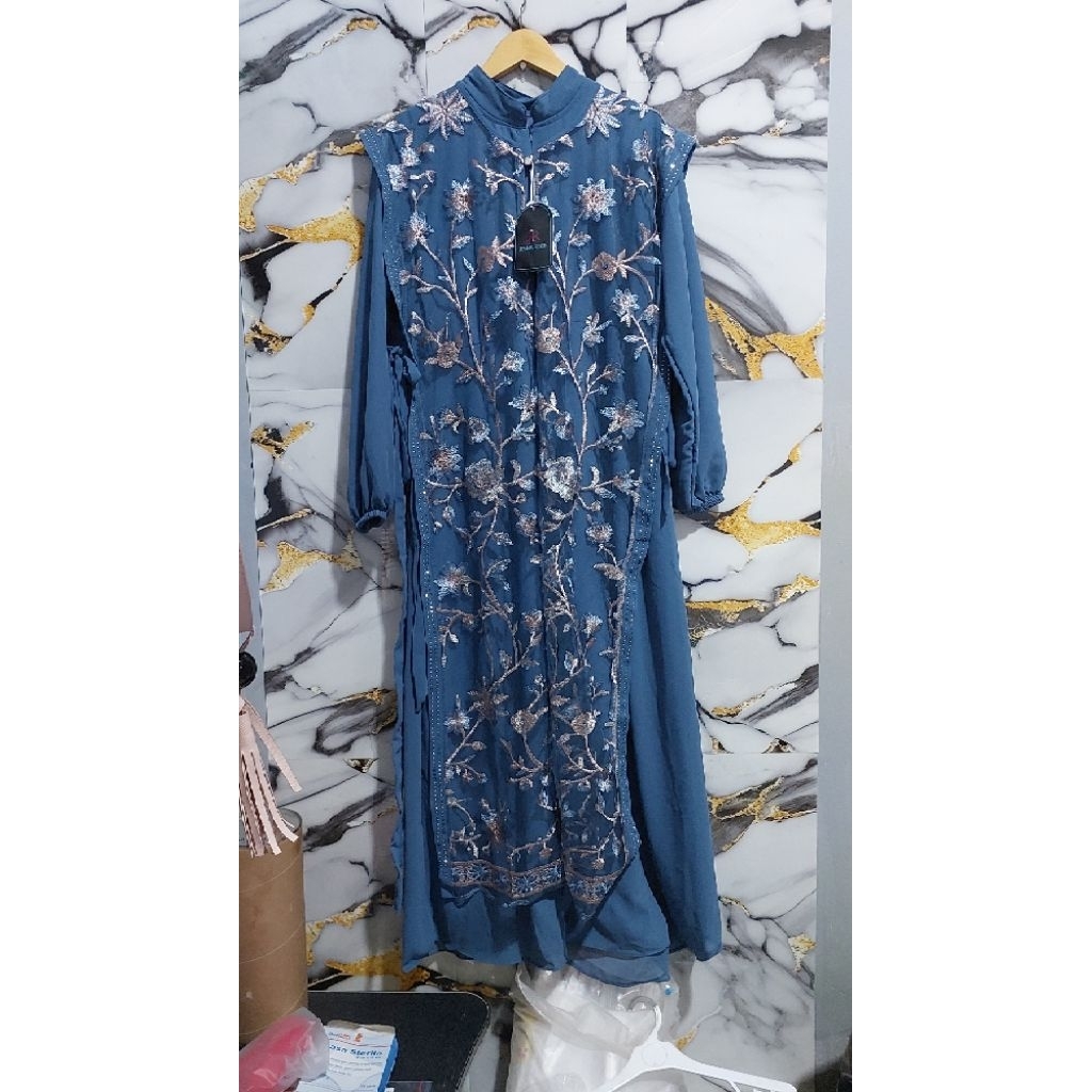 (BARU) JEMMA ROSEDRESS / GAMIS CERUTY MIX ROMPI BRUKAT BORDIR BUNGA BUSUI FRIENDLY | ROMPI LEPAS| VI