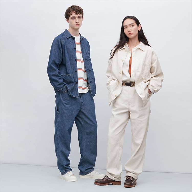 uniqlo GU wide relax pants 3 piece