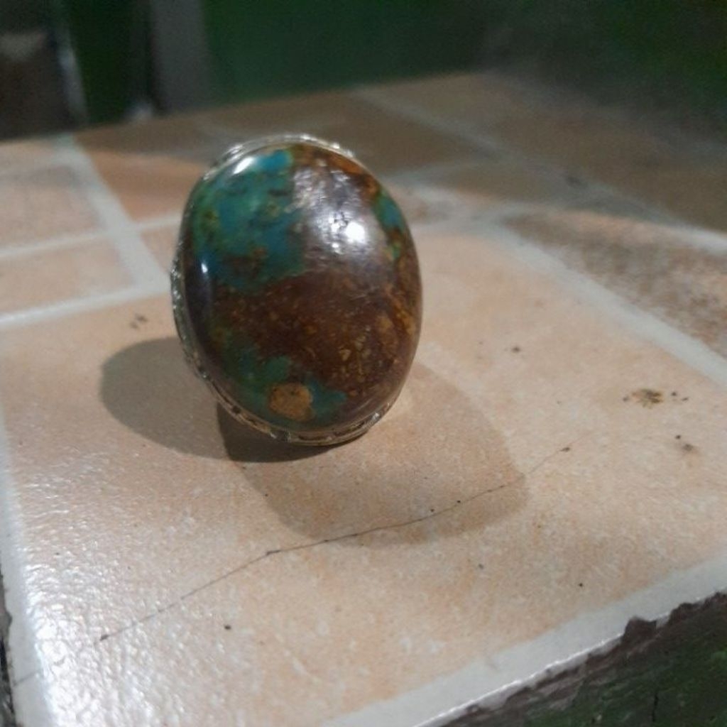 natural Batu pirus persia hijau