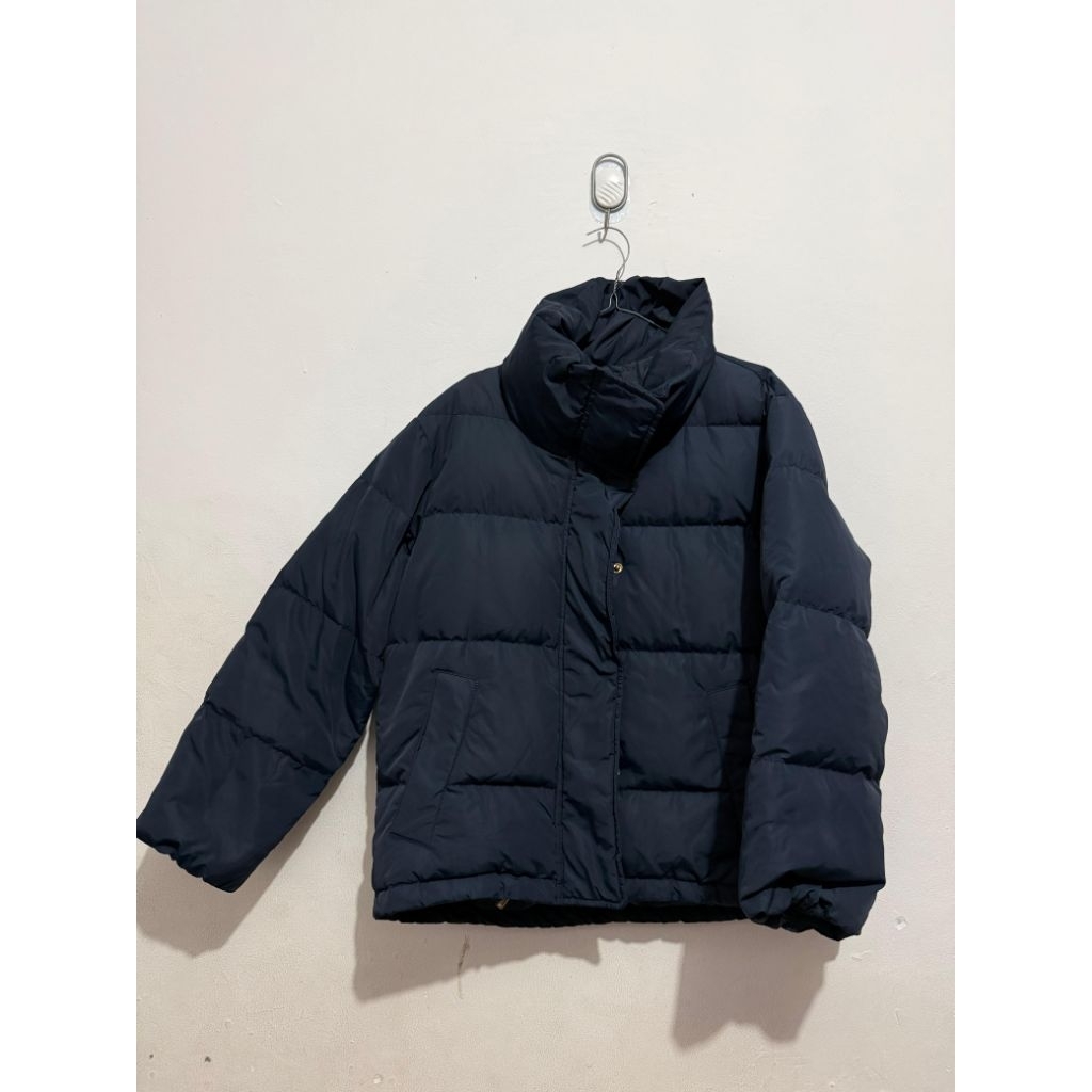 Jaket Puffer Ciaopanic Typy bulu angsa crop gelembung preloved