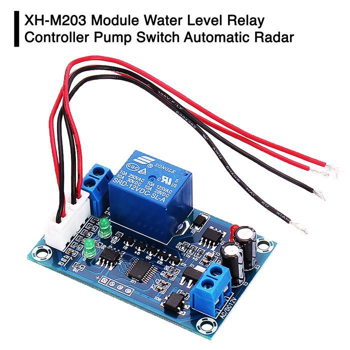 XH-M203 Sensor Otomatis Tinggi Pompa Air Dispenser Bawah Modul Relay Water Level Controller Pump Swi