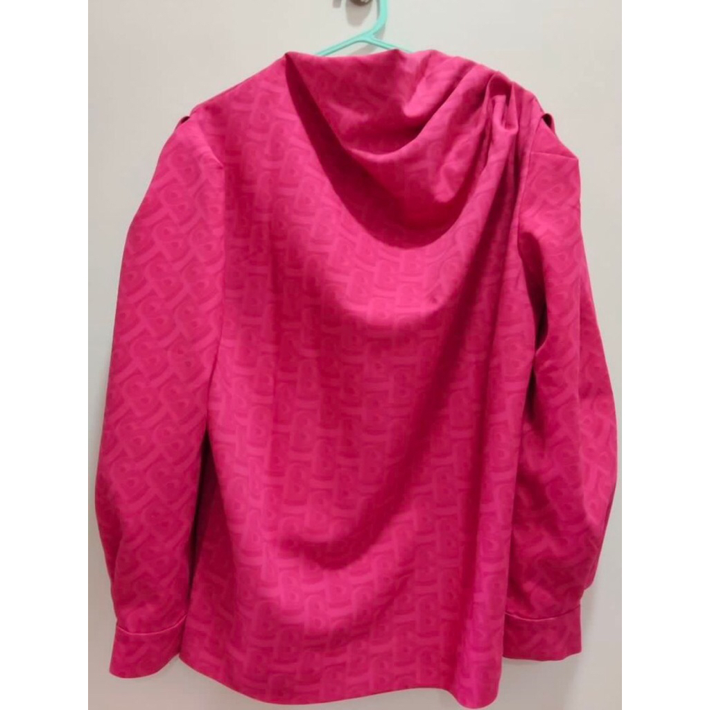 preloved bimu monogram magenta buttonscarves