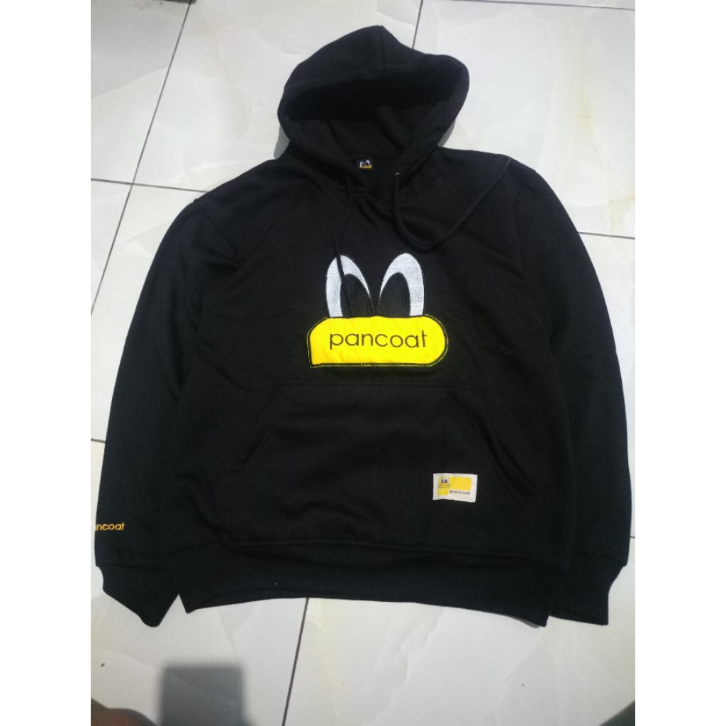 Hoodie Pancoat Hitam SZ M FIT L