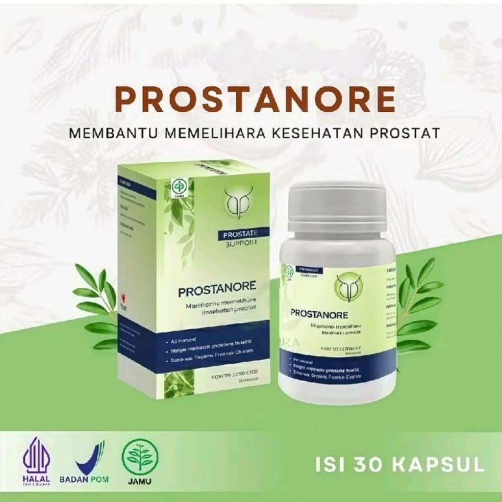 prostanore 30 Kapsul Obat Herbal untuk Pria Dewasa