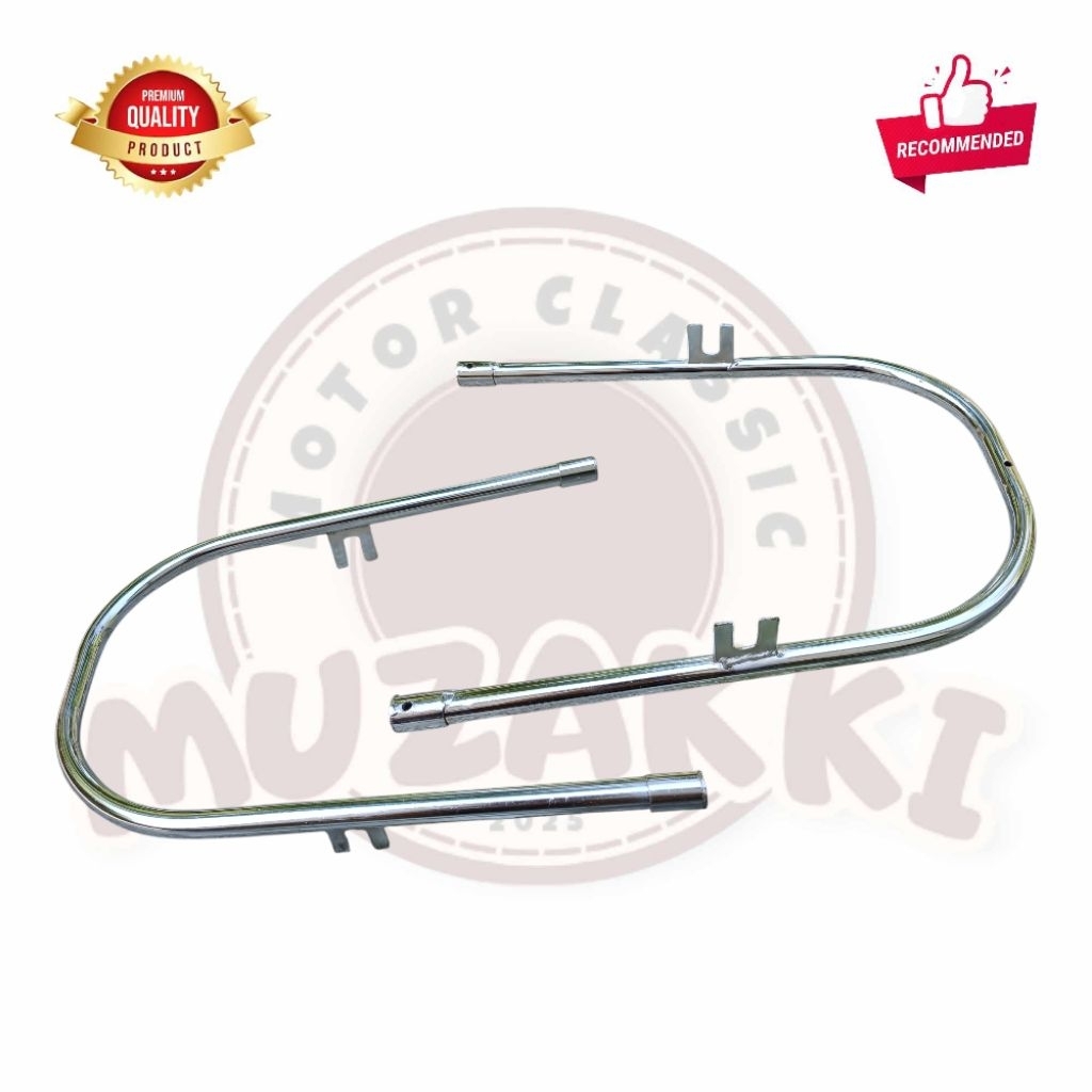 Behel Begel Jok Belakang U C800 PNP Honda C70 Besi Krom Tebal