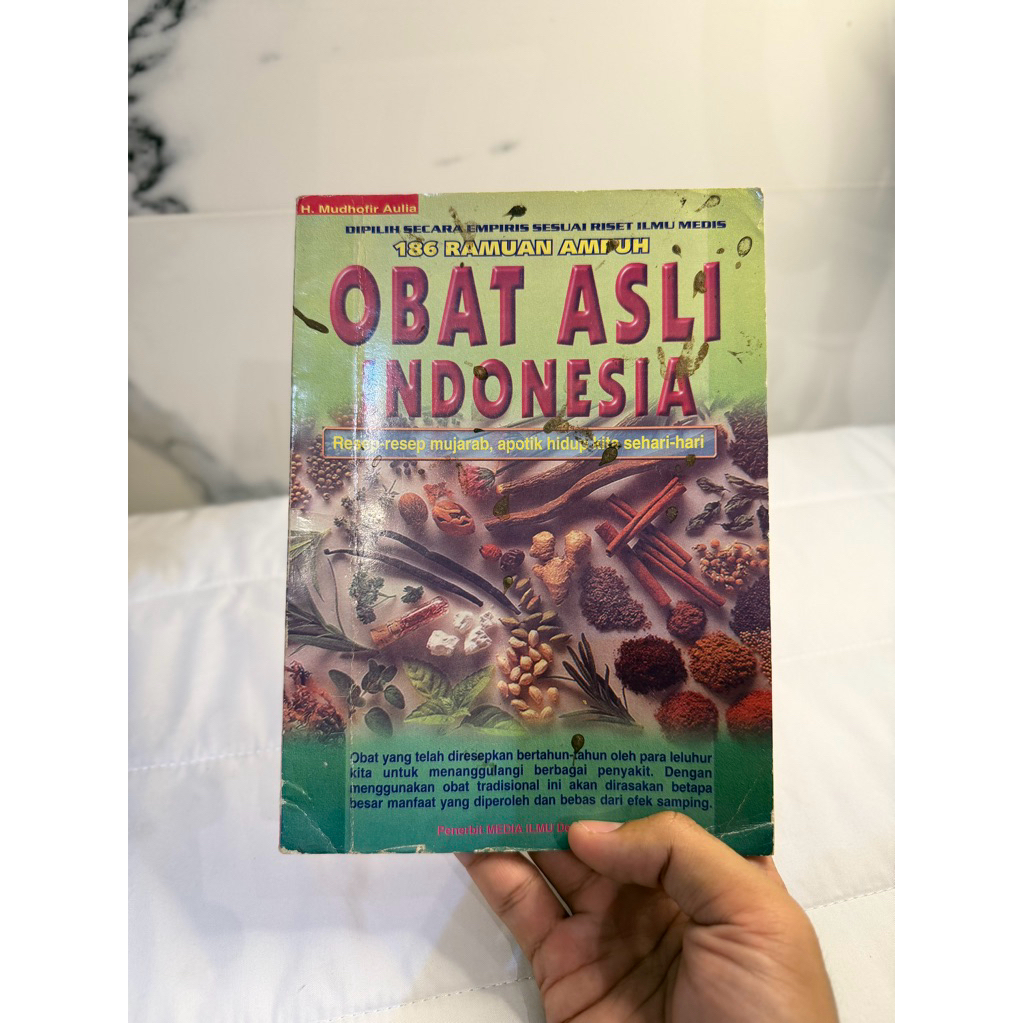 Buku 186 Ramuan Ampuh Obat Asli Indonesia – H. Mudhofir Aulia | Ramuan Herbal Tradisional