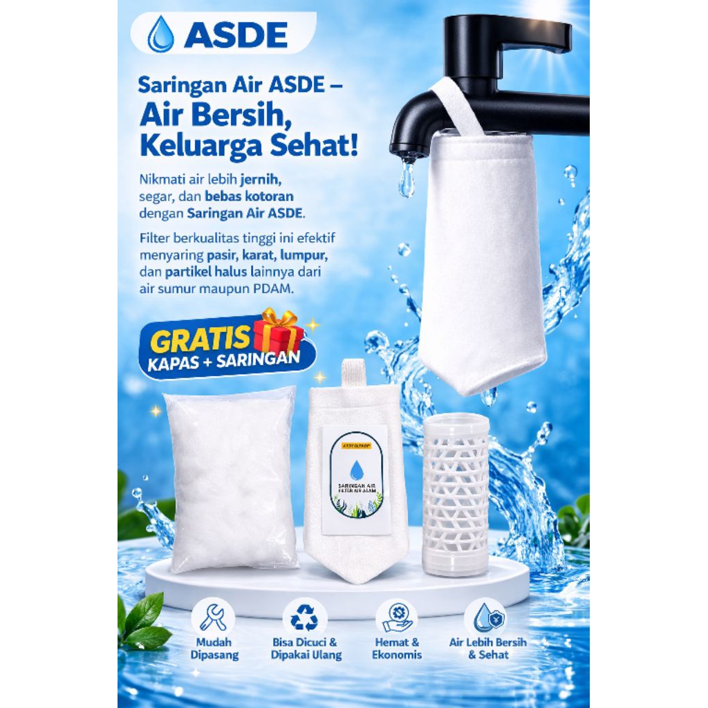 Filter Air Keran Saringan penjernih air/Saringan keran/Saringan Air