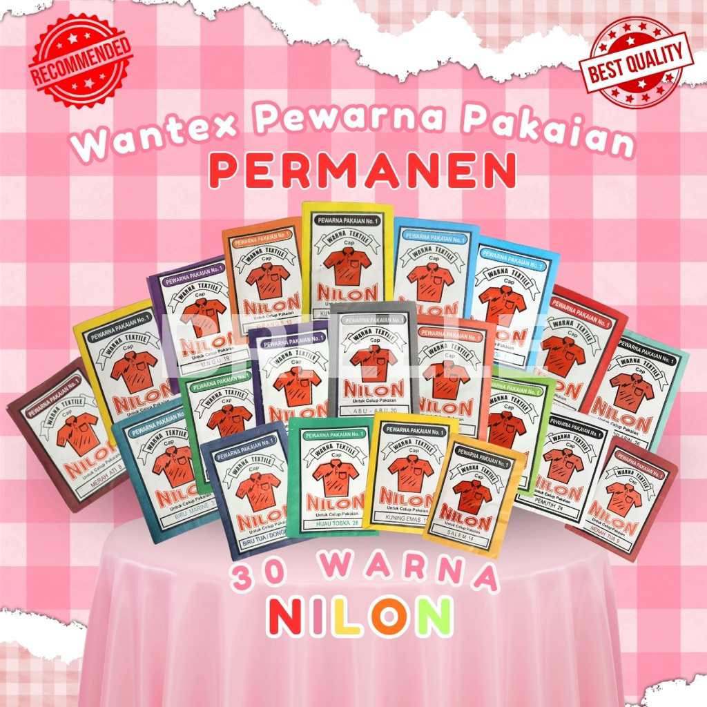 Wantek Pewarna Pakaian Celup - Wantex Nilon Pewarna Baju