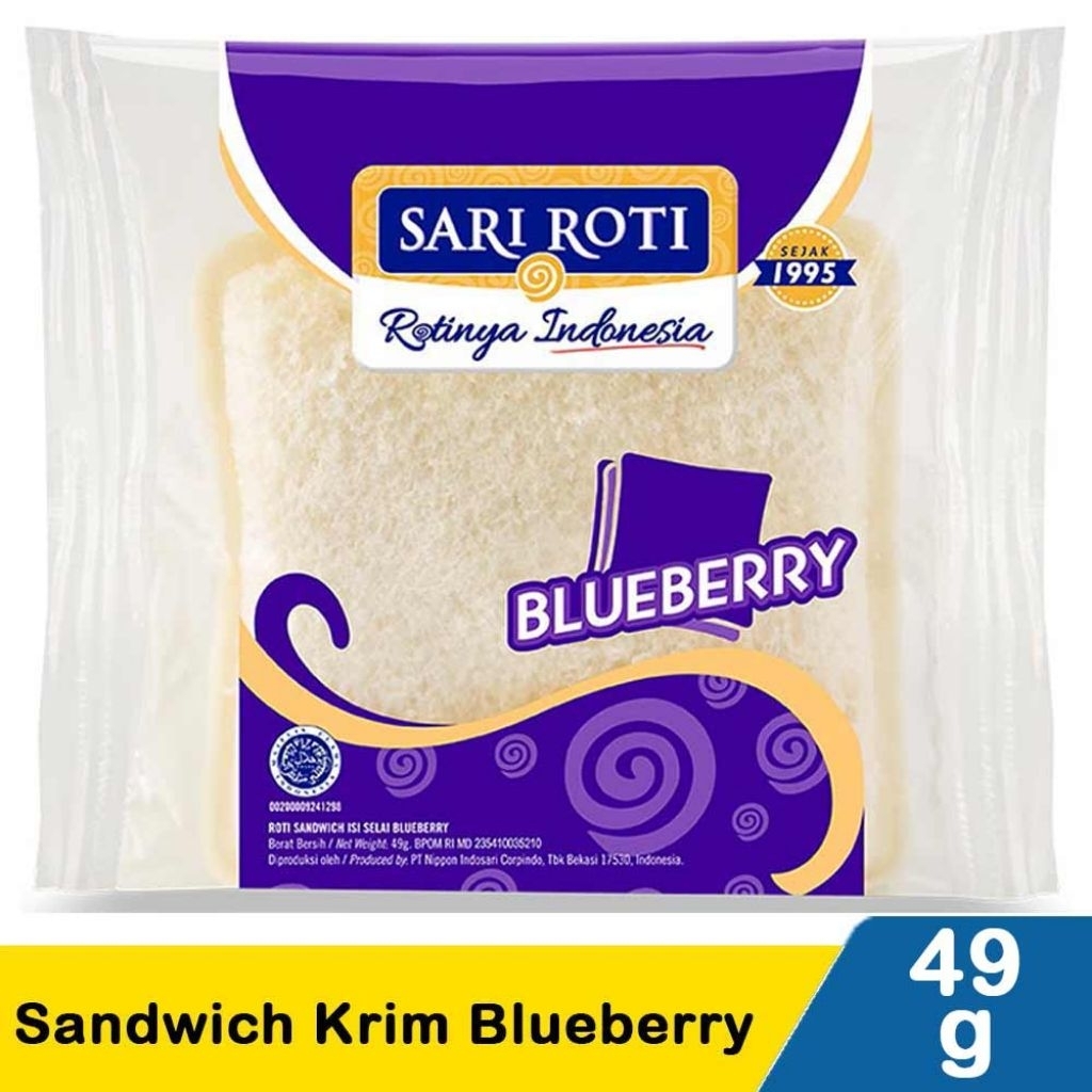 Sari Roti Sandwich Blueberry