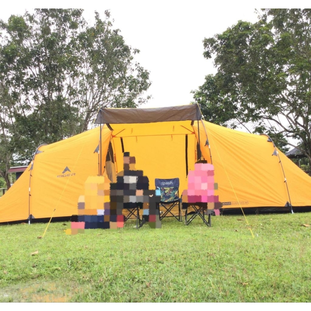 Tenda Camping 8 Orang Original Eiger Novus Guardian 8P – Like New, Pakai 1x/Tenda Glamping/Tenda Kel