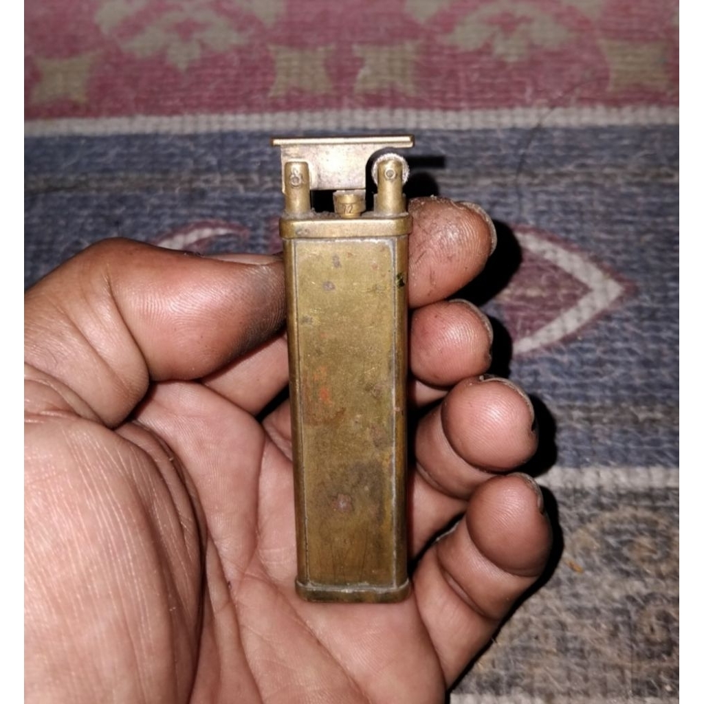 Korek jadul japan tomahawk logam kuningan korek kuno japan tomahawk korek antik japan