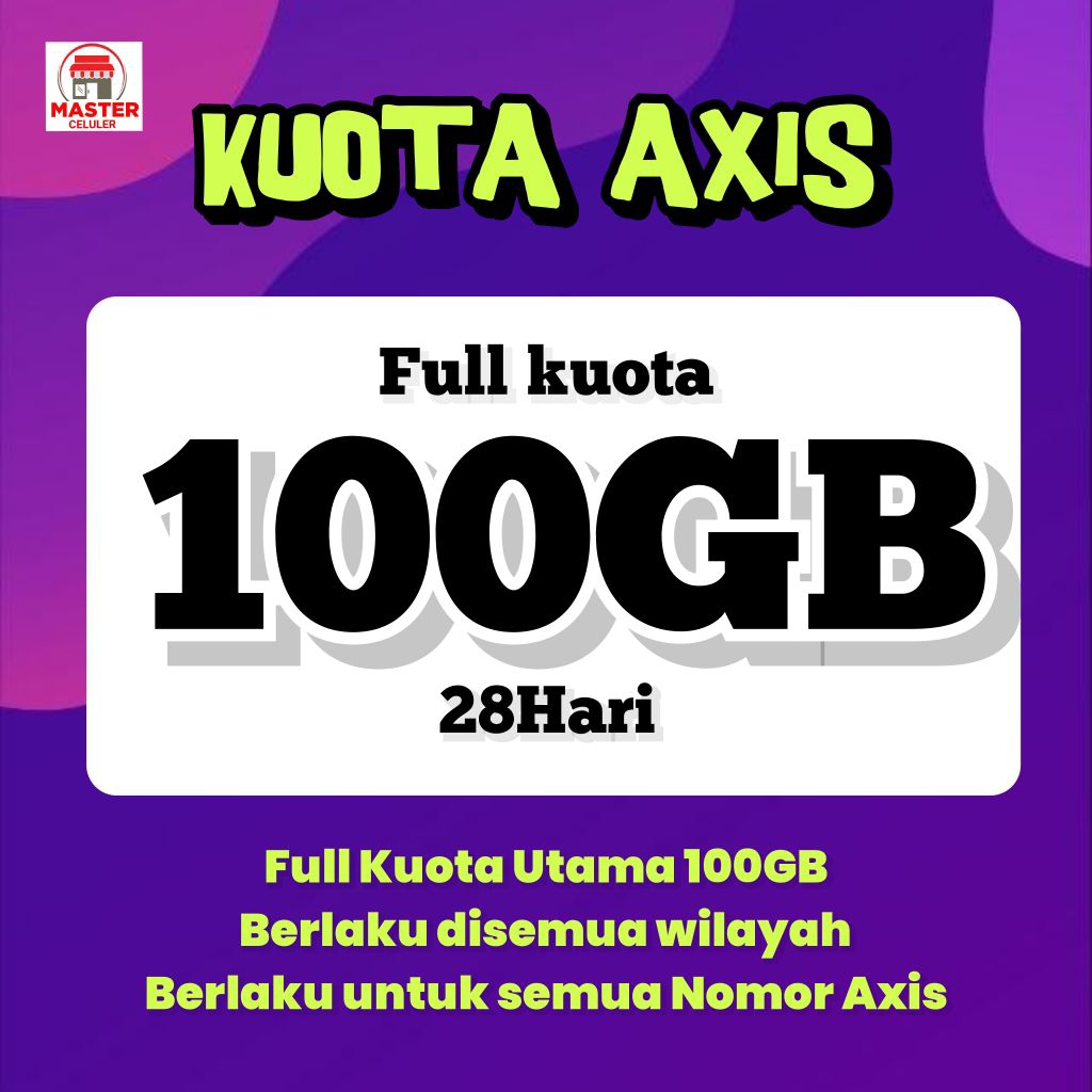 KUOTA AXIS 100GB MURAH