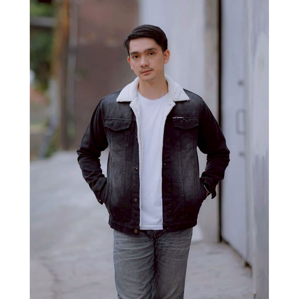 Jaket Jeans Denim Sherpa Original The Bojiel - Jaket Jeans Pria Terbaru