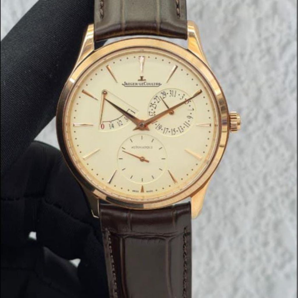 JAM TANGAN MEWAH JLC ULTRA THIN POWER ROSE GOLD DM 40MM SWISS MATIC