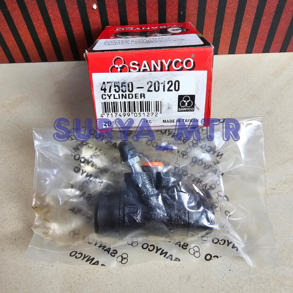 MASTER REM BELAKANG STARLET COROLLA TWINCAM SANYCO KIRI KANAN 47570-20030/47550-20120