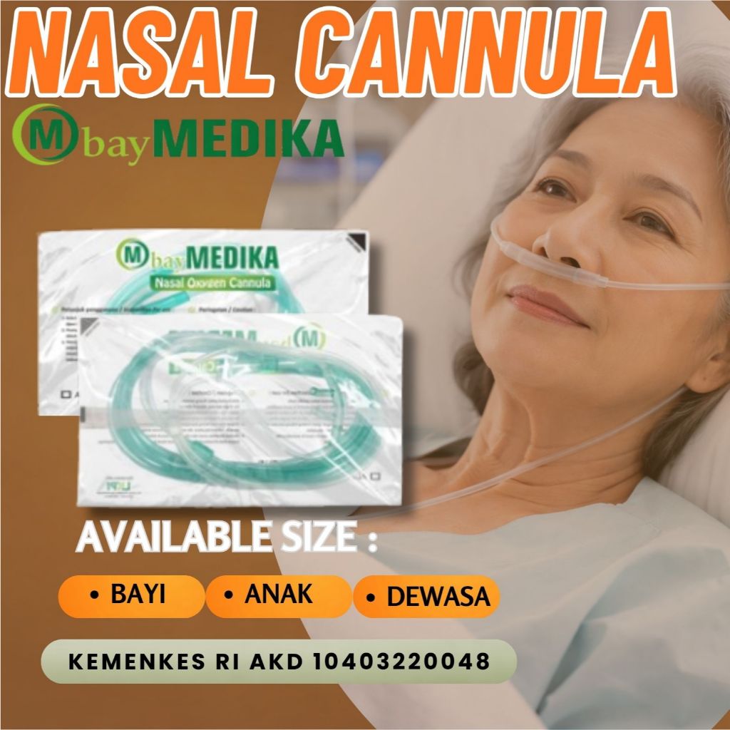 BAYMEDIKA - Nasal Cannula Oksigen Dewasa, Anak Bayi Selang Oksigen Medis