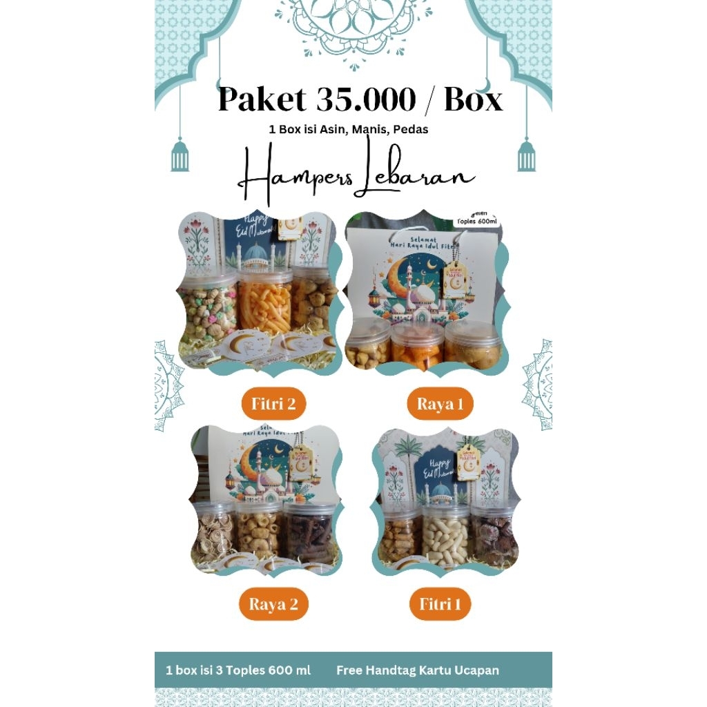 Hampers Lebaran Hampers Murah Hampers Snack Hampers elegant Hampers Lengkap Hampers THR lebaran Sove